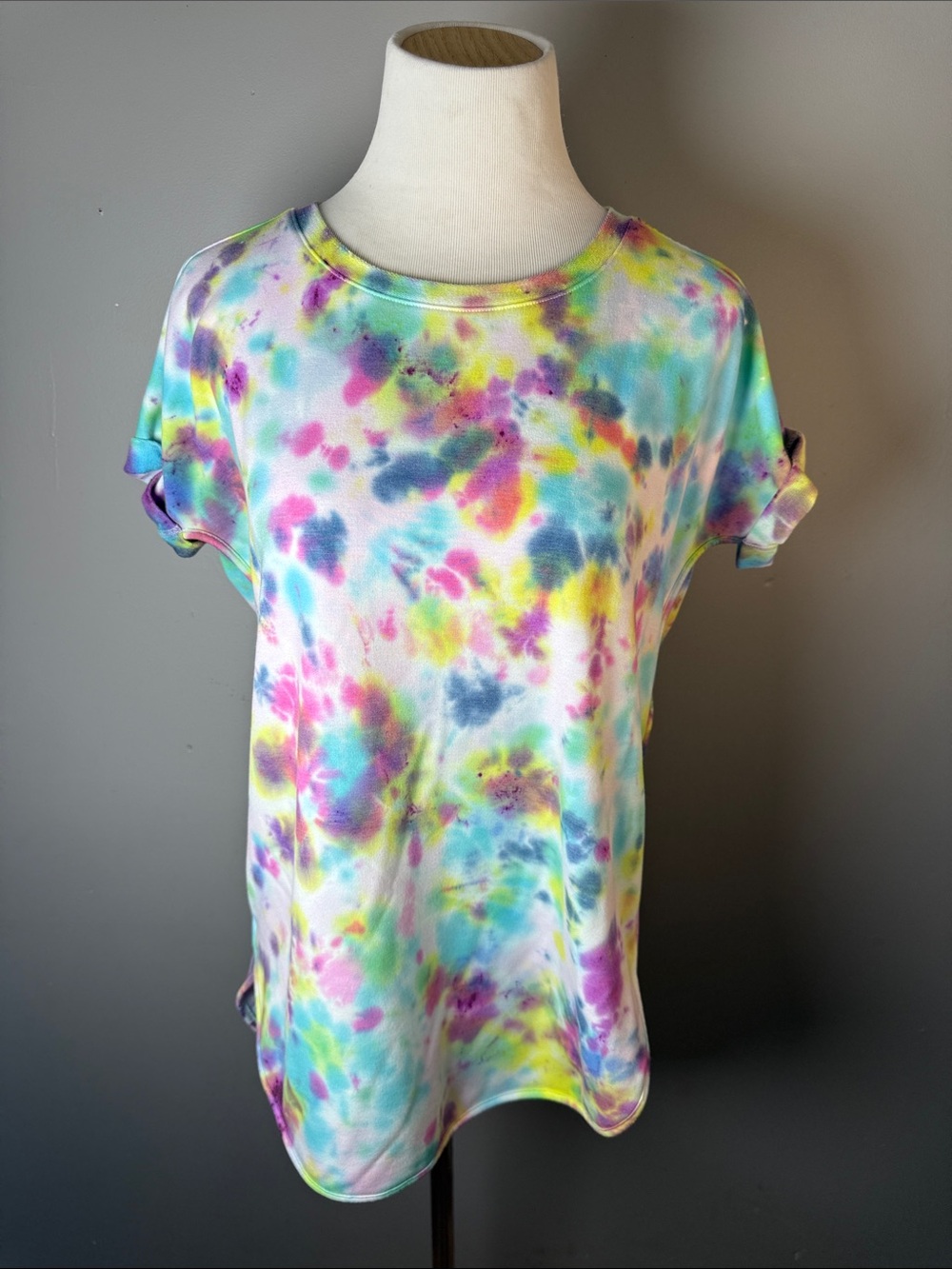 Colorful Tie-Dye Short Sleeve Tee